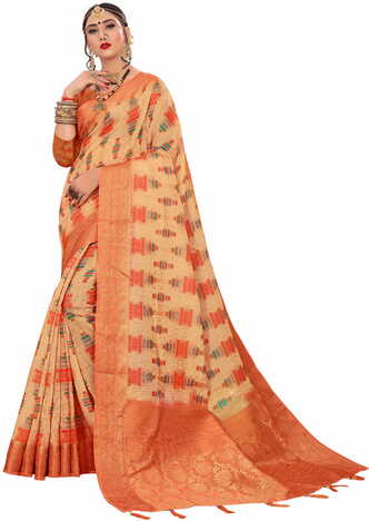 MGC Cotton Multi Color Saree SP139