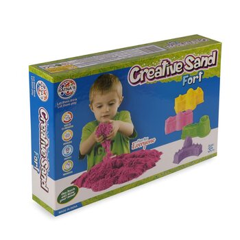 MGC Ratna's Creative Sand Smooth and Non Sticky for Kids with Fort Moulds (Assorted Colours)