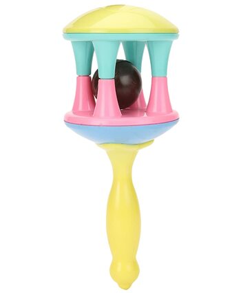 MGC Ratna's Musical Ding Dong Rattle Toy Multicolour for Toddlers, New Born Babies, Non Toxic