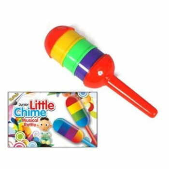 MGC Ratna's Musical Ding Dong Rattle Toy Multicolour for Toddlers, New Born Babies, Non Toxic