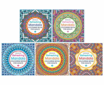 Refreshing Mandala - Colouring Book for Adults (Pack) (5 Titles)