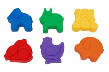 MGC Ratna's Educational Nursery Cube for Kids. 6 Animal Moulds with Interlocking Cube