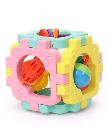 MGC Ratna's Cubic Rattle for Infants.Rattle's Help Your Child Develop Visual Skills, Hand Eye Coordination and Cognitive Skills