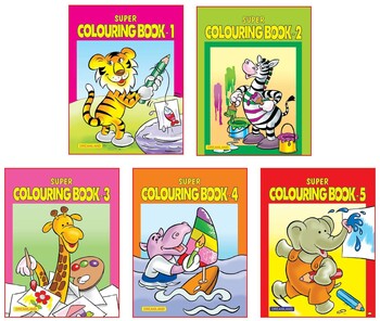 Super Colouring book (5 titles) pack