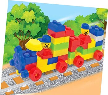 MGC Ratna'S My First Builder Building Blocks Set For Kids. Keep Your Kids Engaged For Hours With This Set