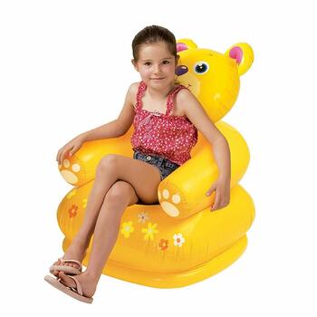 MGC Intex Happy Animal Bear Plastic Chair Assortment (Multicolor)