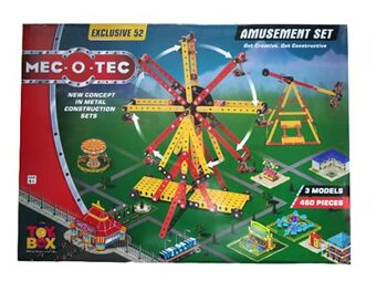 MGC Jay Mec O Tec Amusement Set Metal Construction Set For Kids, This Set Helps Kids To Enhance Creativity, Logic, Cognitive Skill, Made In India. (3 - Models)