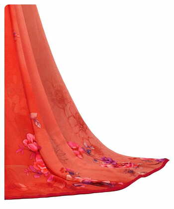 MGC Georgette Multi Colour saree with blouse piece SP305