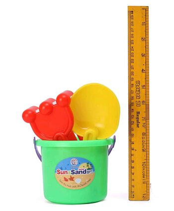 MGC Ratna's Superior Quality Sun and Sand Beach Set Junior for Kids This Pack Includes 1 Bucket, 2 Tools, 2 Moulds and 1 Boat Play Set