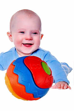 MGC Ratnas Magic Ball Light Weight Assembling Toy, Training Crawling for Infants, Non Toxic