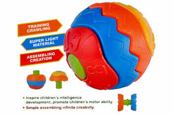 MGC Ratnas Magic Ball Light Weight Assembling Toy, Training Crawling for Infants, Non Toxic