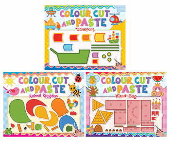 Colour, Cut and Paste Pack (3 Titles)