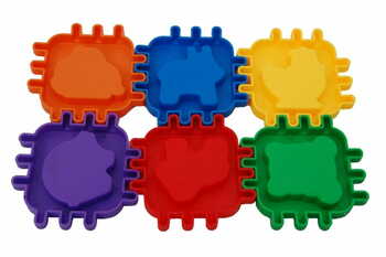 MGC Ratna's Educational Nursery Cube for Kids. 6 Animal Moulds with Interlocking Cube