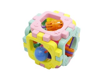 MGC Ratna's Cubic Rattle for Infants.Rattle's Help Your Child Develop Visual Skills, Hand Eye Coordination and Cognitive Skills