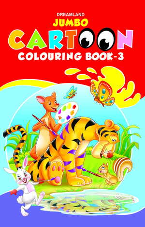 Jumbo Cartoon Colouring Book - 3