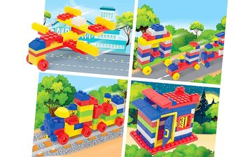 MGC Ratna'S My First Builder Building Blocks Set For Kids. Keep Your Kids Engaged For Hours With This Set