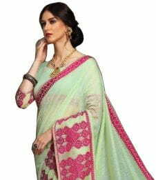 MGC Linen Sea Green Color Saree SP73