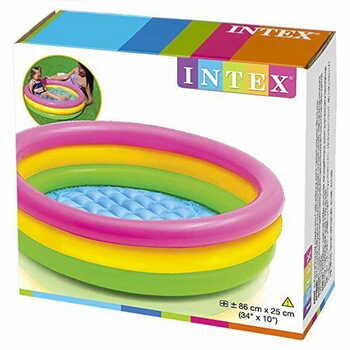 MGC Intex Inflatable Kids Bath Tub, 3 Ft (Multicolor)