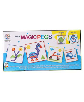 MGC Ratna's Magic pegs for Kids to Create Their own World Out of pegs Given and Create Different Designs (Small)