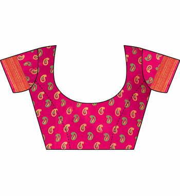 MGC Cotton Pink colour saree with blouse piece SP648