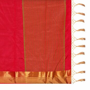 MGC Tassar Silk Pink Color Saree SP82