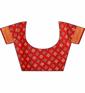 MGC Cotton Maroon colour saree with blouse piece SP646