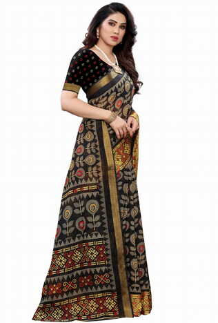 MGC Cotton Multi colour saree with blouse piece SP645