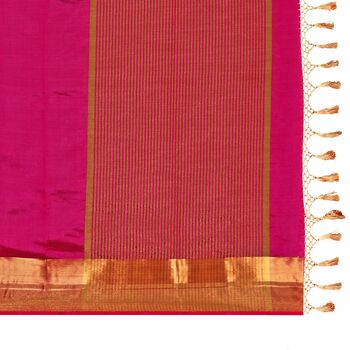 MGC Tassar Silk Pink Color Saree SP77