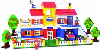 MGC Kalkent Multi Coloured 900+Pcs Mega Jumbo Architect Building Blocks With Attractive Blocks And Smooth Rounded Edges - Building Blocks For Kids As Well As Adults (900+ Blocks) Toy