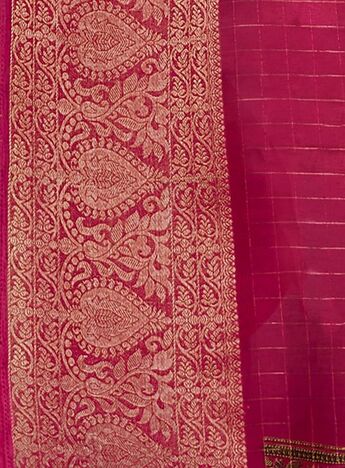 MGC Cotton Silk Multi colour saree with blouse piece SP844