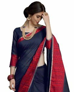 MGC Linen Blue Color Saree SP69