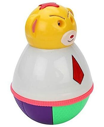 MGC Ratna's Catalyst Enterprise Doll Push and Shake Wobbling Roly Poly Tumbler Doll with Soft and Sweet Bell Sounds, (Multi Color)