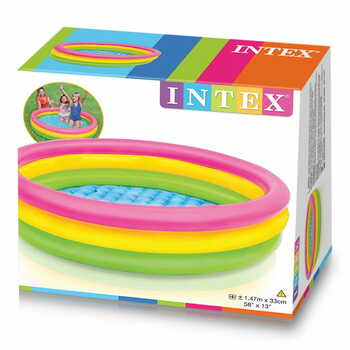 MGC Intex - 57422 Sunset Glow Baby Pool (Multicolor)