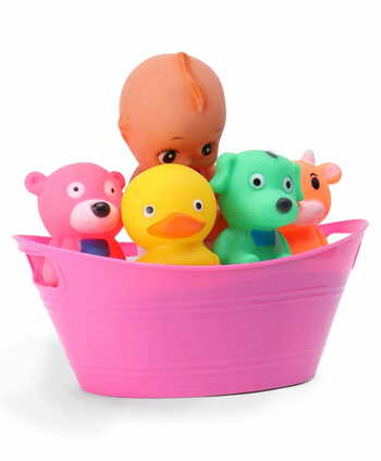 Ratnas Squeezy Babies With Animal Friends (Color & Print May Vary)