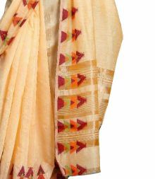 MGC Linen Off White Color Saree SP68