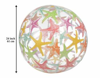 MGC aarushi inflatable beach blow up water ball pool toy- Multi color