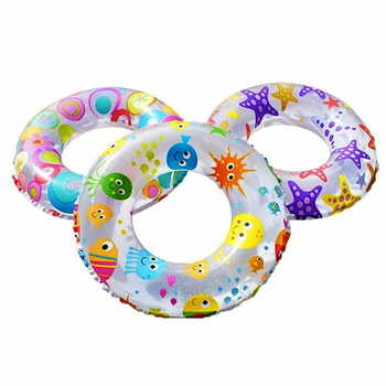 MGC Intex Recreation Lively Print Swim Ring #59230 - Color May Very - 3 Pack