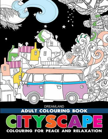 Cityscape- Colouring Book for Adults