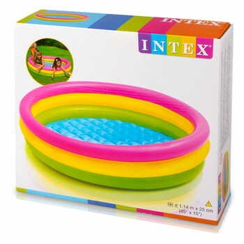 MGC Intex Sunset Glow Baby Pool, Multi Color