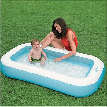 MGC Momai Inflatable Rectangular Swimming Pool for Kids (Multicolor) - 57403