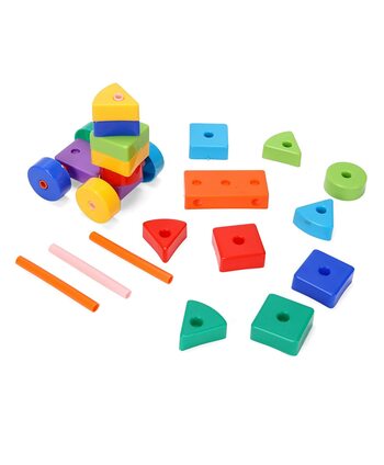 MGC Ratna's Building Block Toys for Kids. Age(2 to 6)Multicolor (Active Blocks Junior)