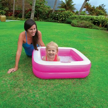 MGC Intex Inflatable Play Box Pool (Multicolor)