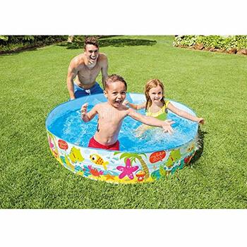 MGC Momai Underwater Animals Snap Set Kids Plastic Portable Swimming Pool for Family & Kids - 56451