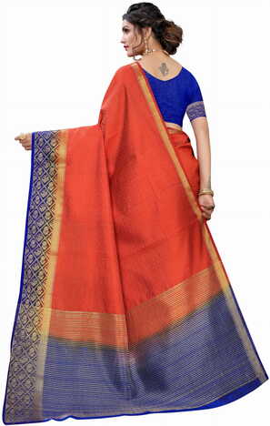 MGC Silk Maroon colour saree with blouse piece SP711