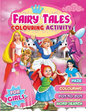 Fairy Tales Colouring Activity- For Girls