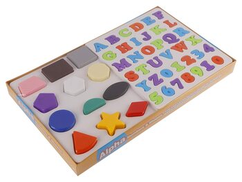 MGC Ratna's Educational Alpha, Numbers & Shapes for Kids. Let Them Learn The Combo of Alphabet, Number and Shapes