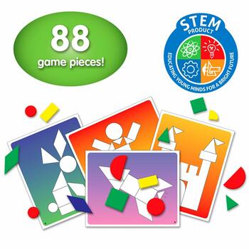 MGC RATNA'S Educational Shape Shuffle STEM Toy to Learn Different Shapes and Objects with The Help of This Game