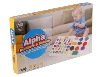 MGC Ratna's Educational Alpha, Numbers & Shapes for Kids. Let Them Learn The Combo of Alphabet, Number and Shapes