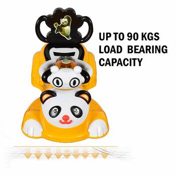 MGC Cosmo Magic Baby Big Panda Ride On Car With Music & Light For For Baby Kids Boys And Girls (1 Year To 4 Years, Yellow)
