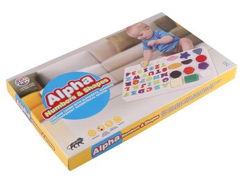 MGC Ratna's Educational Alpha, Numbers & Shapes for Kids. Let Them Learn The Combo of Alphabet, Number and Shapes